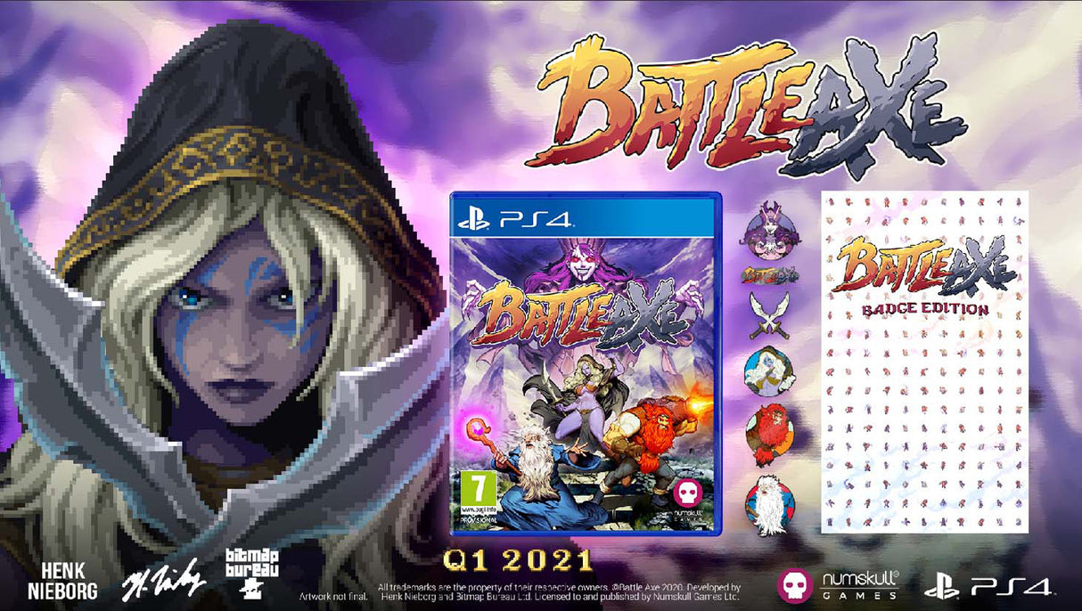 Battle Axe - Badge Edition - PlayStation 4 - Video Games by Numskull Games The Chelsea Gamer
