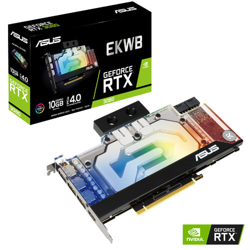 Asus EKWB GeForce RTX™ 3080 Graphics Card - Core Components by Asus The Chelsea Gamer