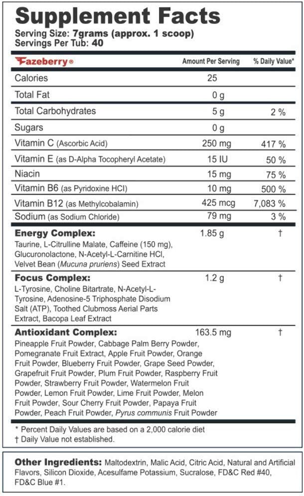 G Fuel - Fazeberry Tub - merchandise by G Fuel The Chelsea Gamer