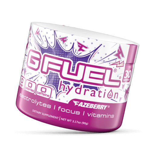 G Fuel Hydration - Fazeberry 0 Caffeine - merchandise by G Fuel The Chelsea Gamer