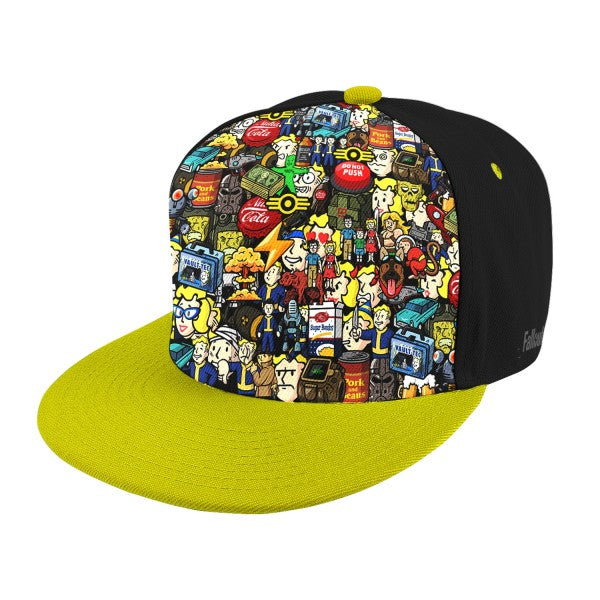 Fallout Snapback Cap Emoji - merchandise by Gaya The Chelsea Gamer