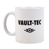 Fallout Mug Vault-Tec Logo White - merchandise by Gaya The Chelsea Gamer
