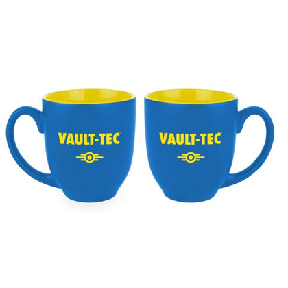 Fallout Oversized Mug Vault-Tec Blue / Yellow - merchandise by Gaya The Chelsea Gamer