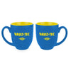 Fallout Oversized Mug Vault-Tec Blue / Yellow - merchandise by Gaya The Chelsea Gamer