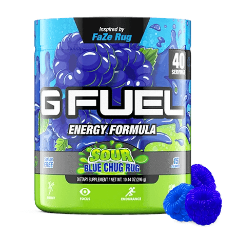 G Fuel -  Sour Blue Chug Rug Tub - merchandise by G Fuel The Chelsea Gamer