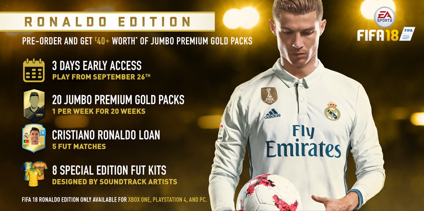 Fifa 18  - Xbox One - Ronaldo Edition (Deluxe Edition) - Video Games by Electronic Arts The Chelsea Gamer