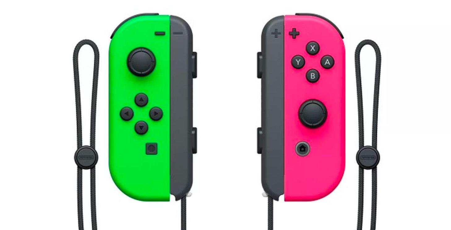 Nintendo Switch Joy-Con Pair Neon Green/Neon Pink - Console Accessories by Nintendo The Chelsea Gamer