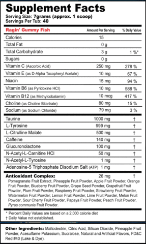 G Fuel - Ragin' Gummy Fish Tub - merchandise by G Fuel The Chelsea Gamer