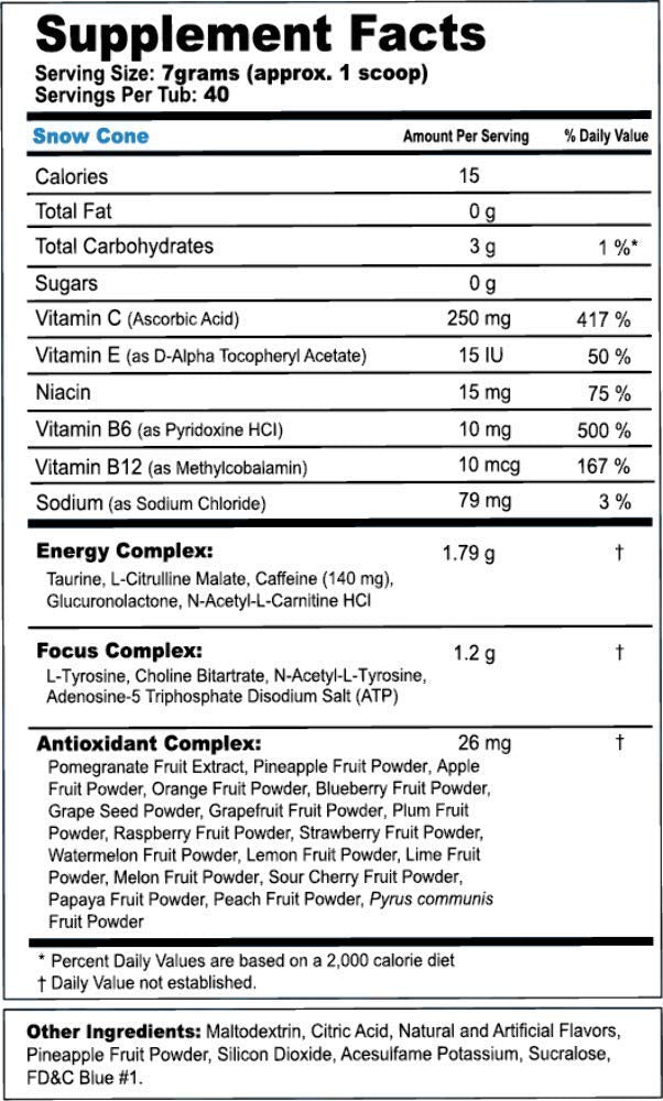 G Fuel - Snow Cone Tub - merchandise by G Fuel The Chelsea Gamer