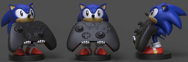 Cable Guy Collectable Device Holder - Sonic - Console Accessories by Exquisite Gaming The Chelsea Gamer