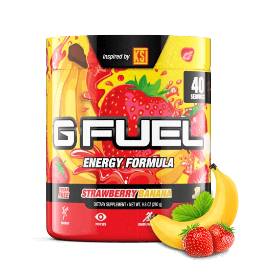 G FUEL Tub - KSI Strawberry Banana - merchandise by G Fuel The Chelsea Gamer