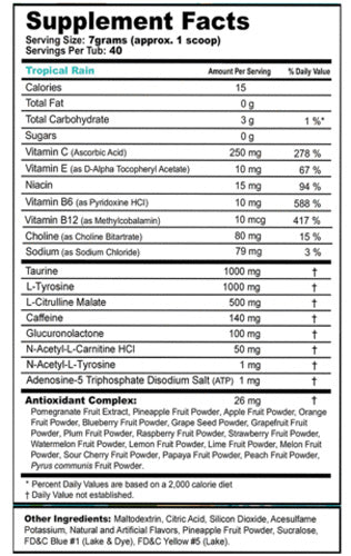 G Fuel - Tropical Rain Tub - merchandise by G Fuel The Chelsea Gamer